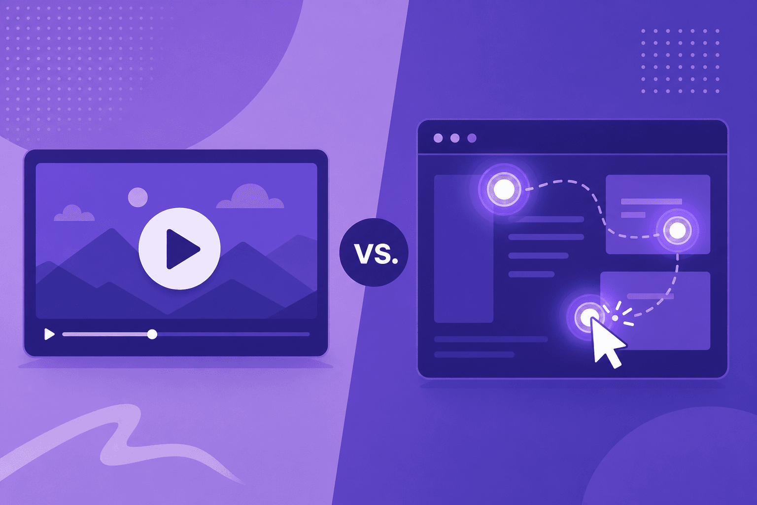 Product-Walkthrough-Video versus interaktive anklickbare Demo