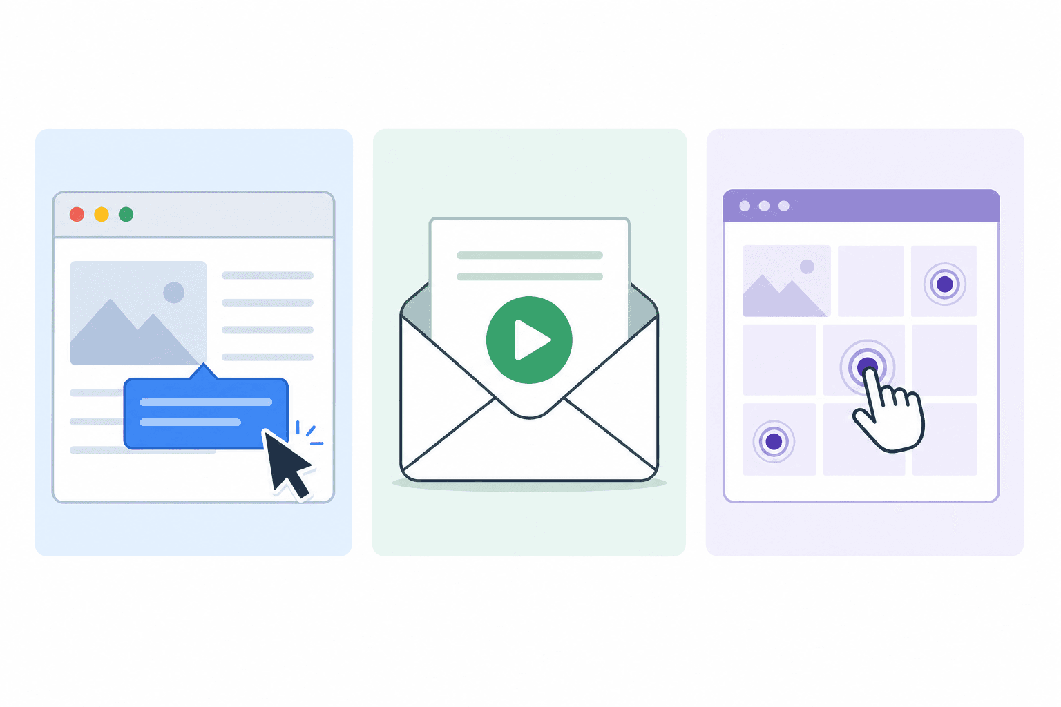 Drei Formate für Produkttouren: In-App, Video und interaktiv