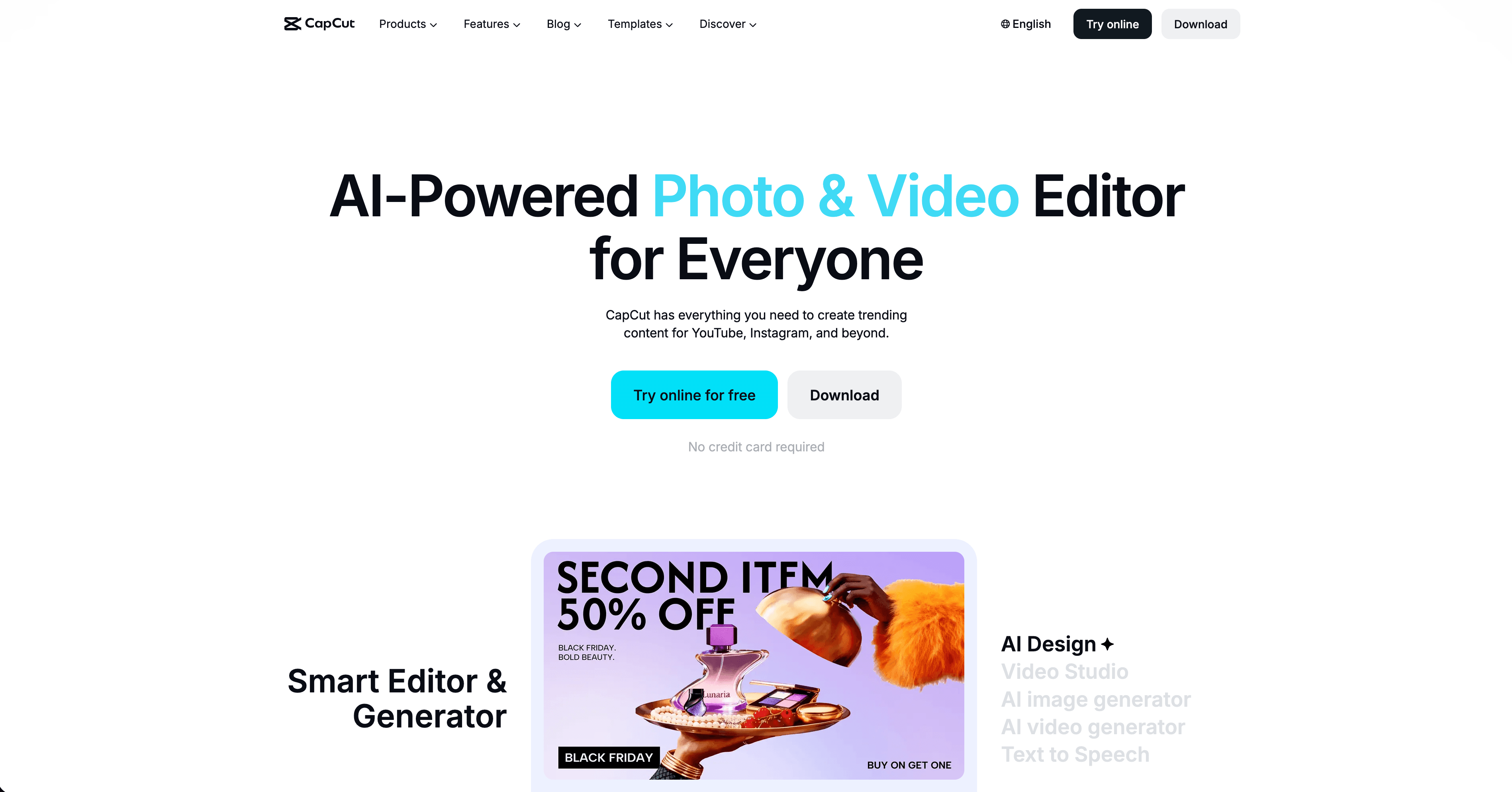 CapCut KI-Videoeditor für Social-Media-Kurzformate