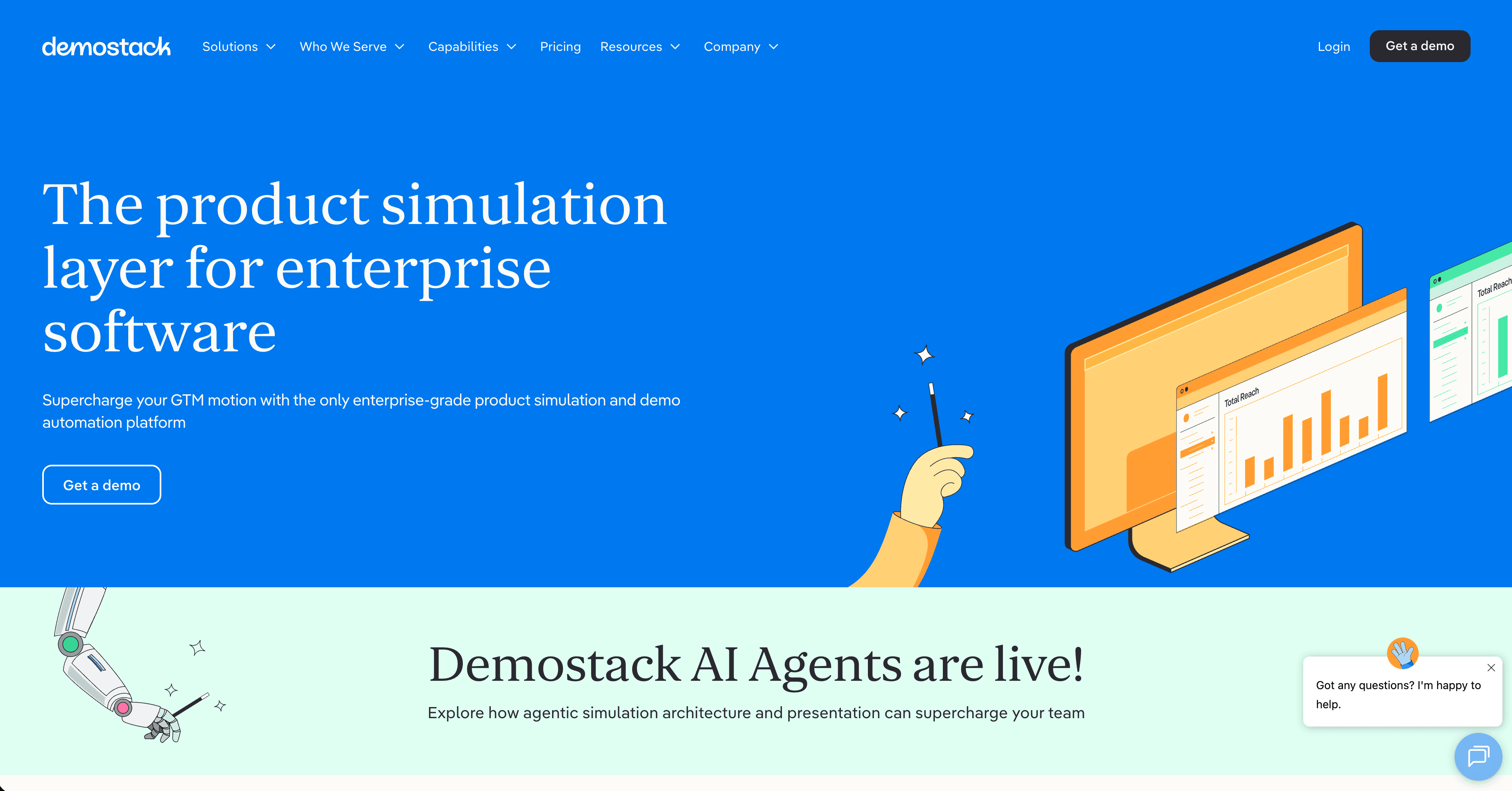 Demostack Demo-Umgebungssoftware mit kontrolliertem Produktdemo-Setup
