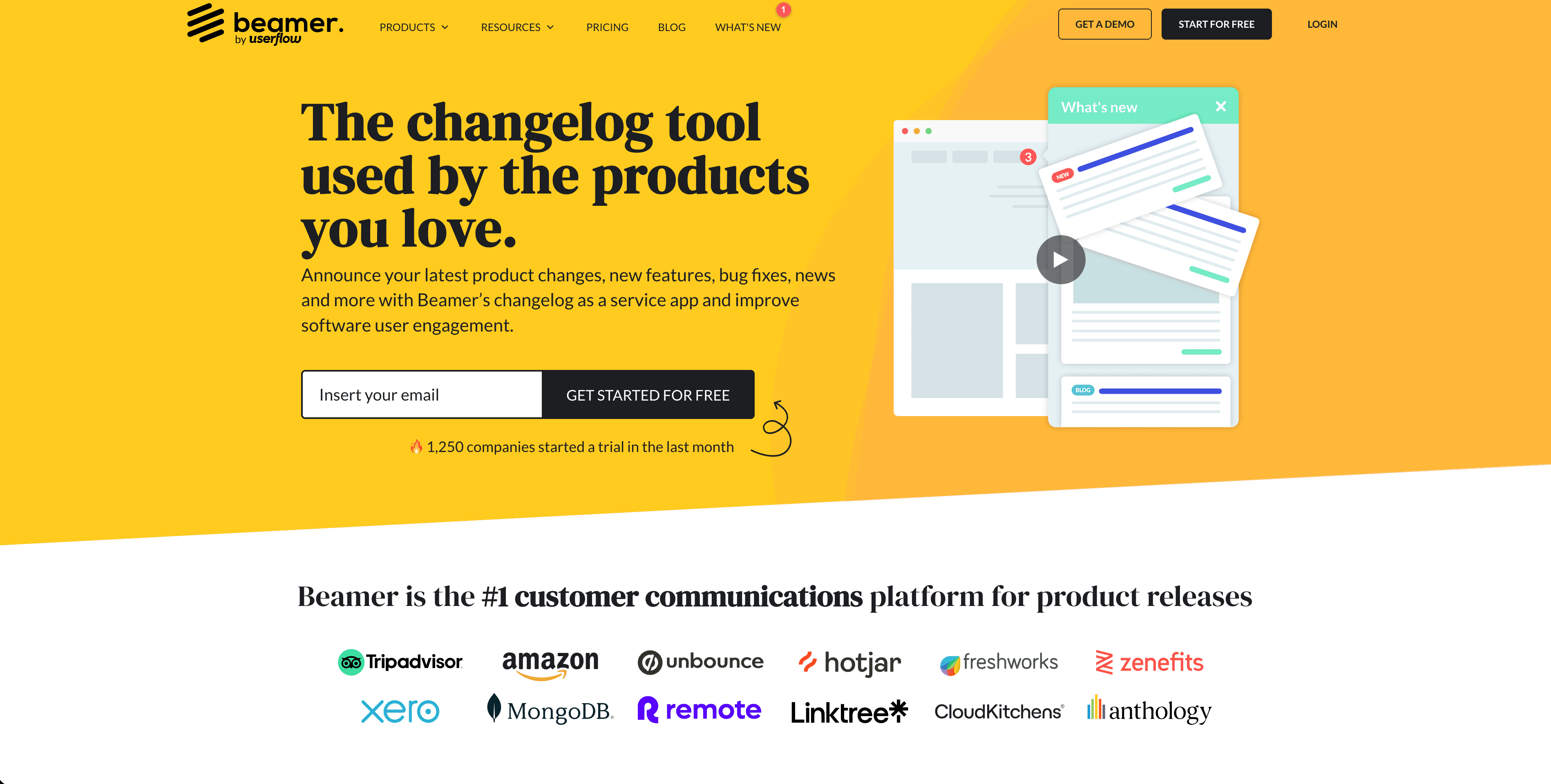 Beamer In-App-Changelog-Widget